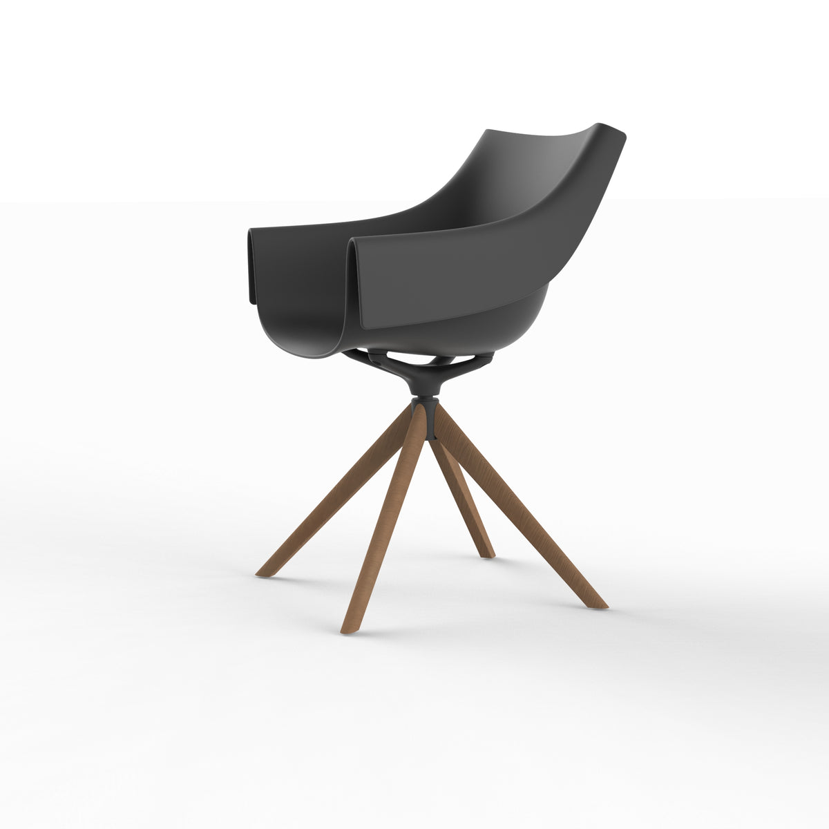 MANTA WOODEN SWIVEL ARMCHAIR image 1