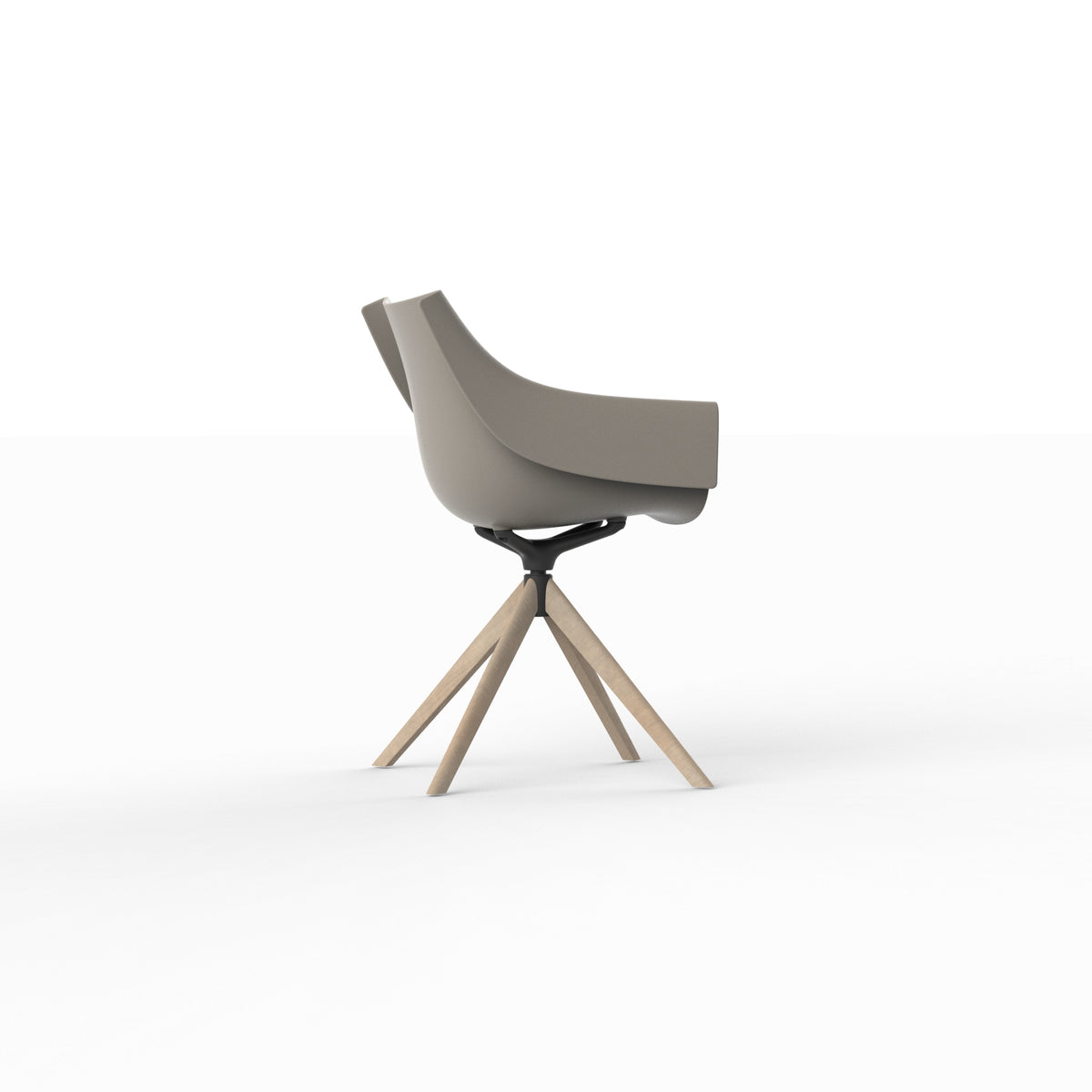 MANTA WOODEN SWIVEL ARMCHAIR image 2
