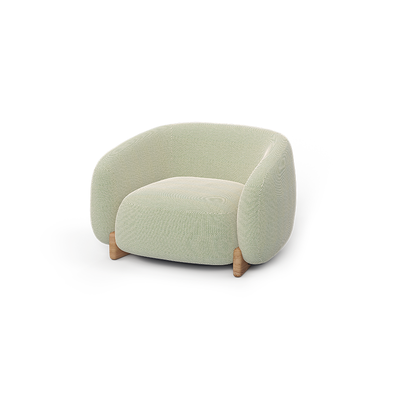 MILOS UPHOLSTERED LOUNGE CHAIR image 1