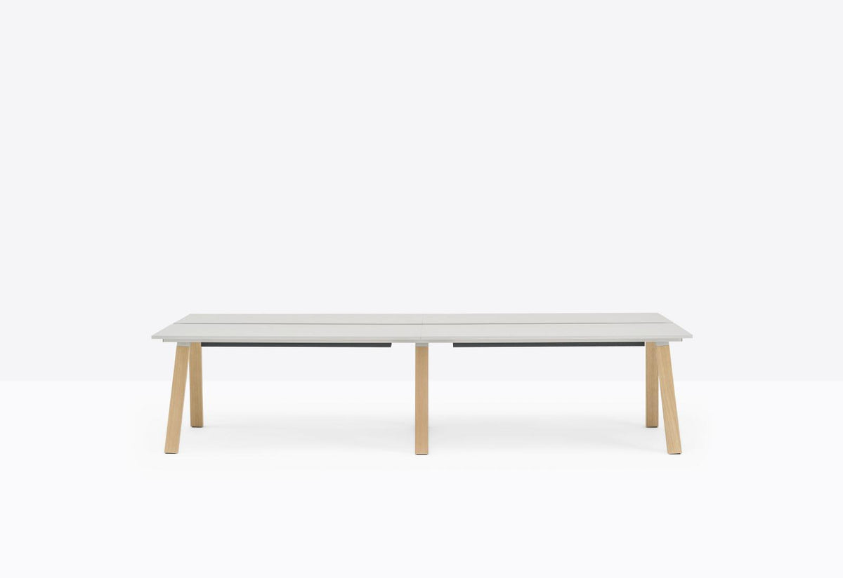 ARKI-TABLE DESK - 2/4/6 WORKSTATION WOOD - Pedrali