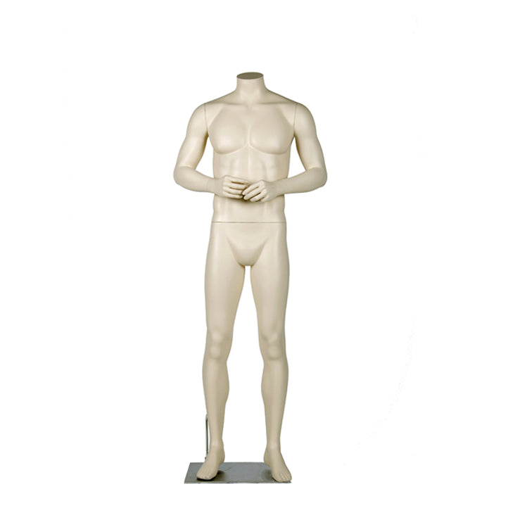 Darrol male mannequin without head - arms bent