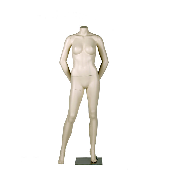 Darrol female mannequin without head - arms behind back