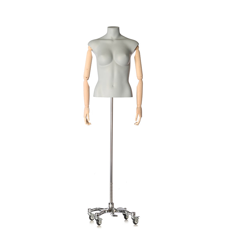 Female body form from Darrol’s 700 series with flexible wooden arms.