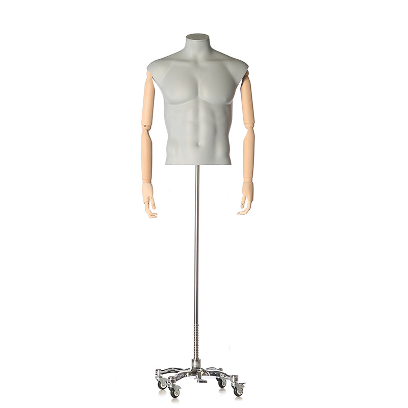 Male body form from Darrol’s 700 series with flexible wooden arms.