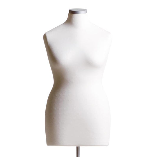 Darrol long female bust - styrofoam - white jersey cover.