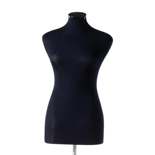 Darrol female bust - styrofoam - black jersey cover.