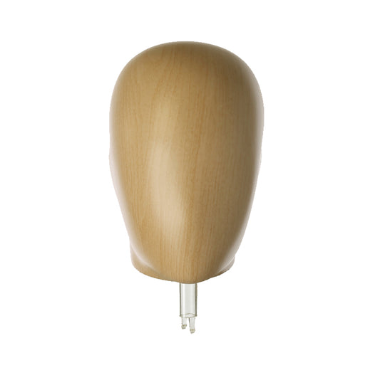 Wood look mannequin abstract head from Darrol. Fits all female mannequins in Darrol’s 700 Series.