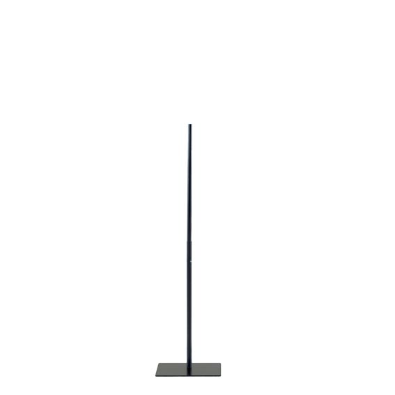 Black stand on a square base for torsos and busts from Darrol.