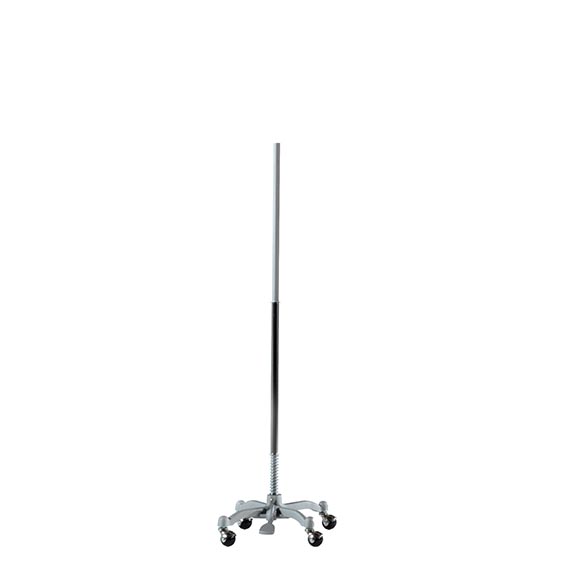 darrol stand with wheels - chrome
