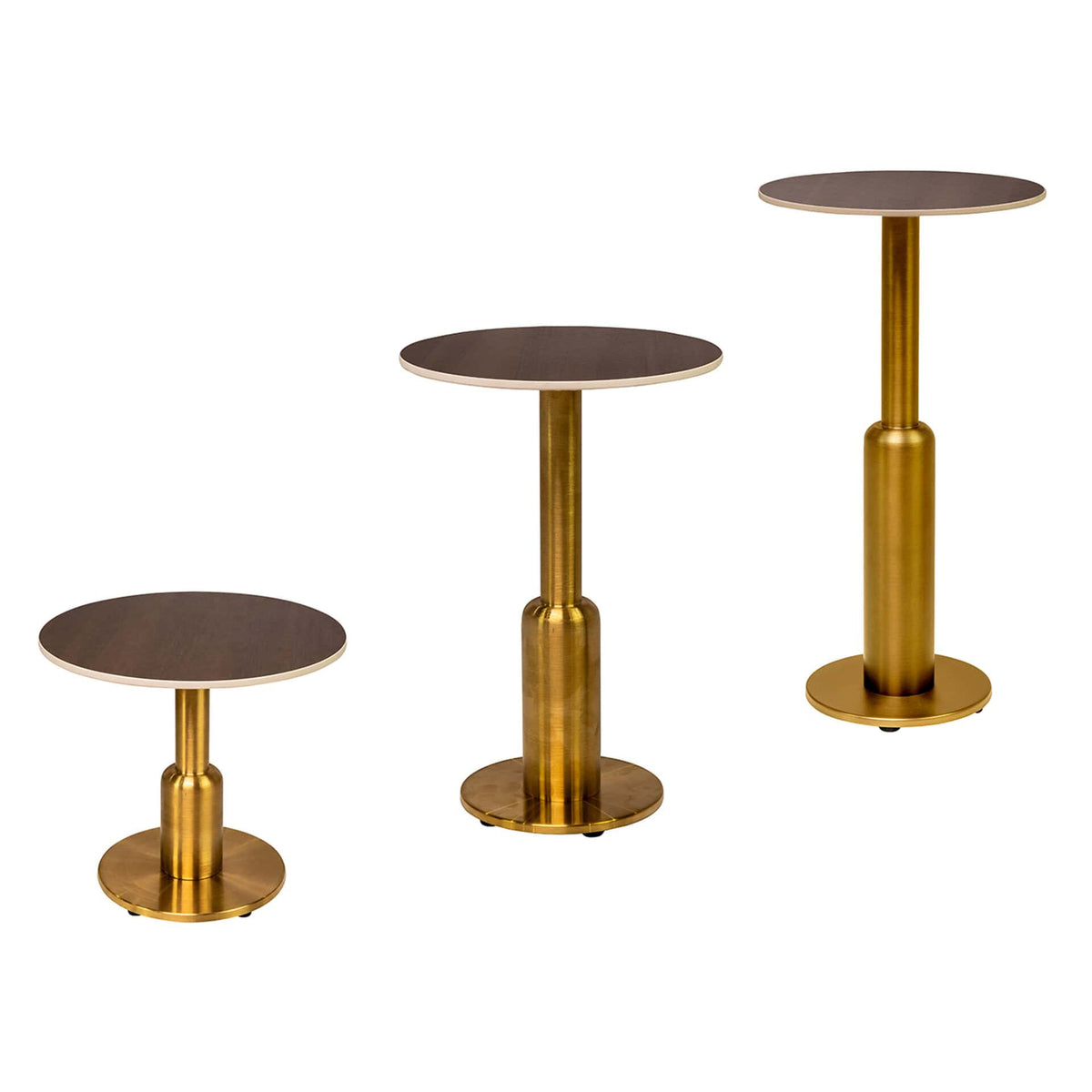 Duco Side Table - Gold - Sintered Stone Top – Scuro T004 - KAJA