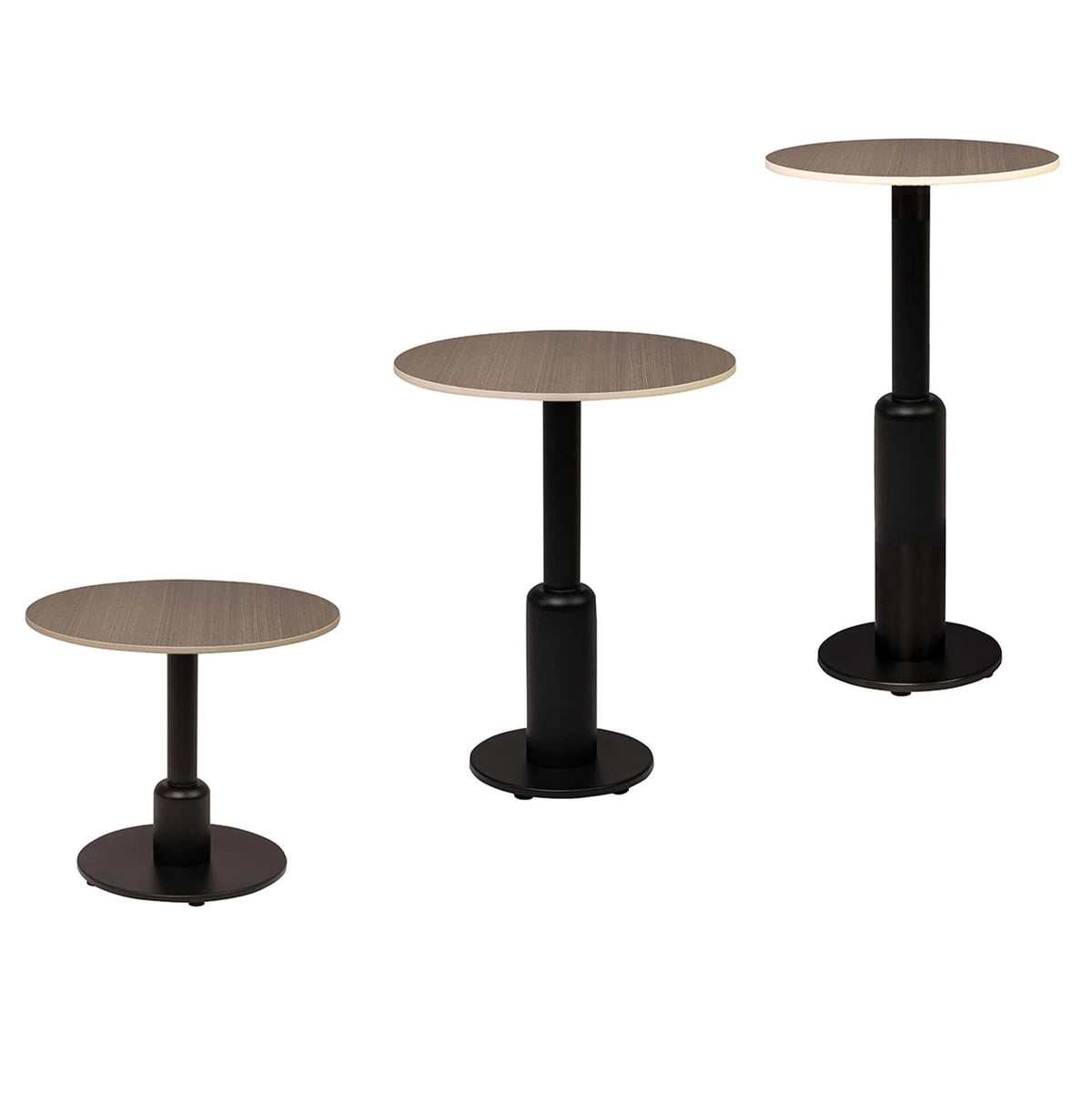 Duco Side Table - Black - Sintered Stone Top - Navana T003 - KAJA