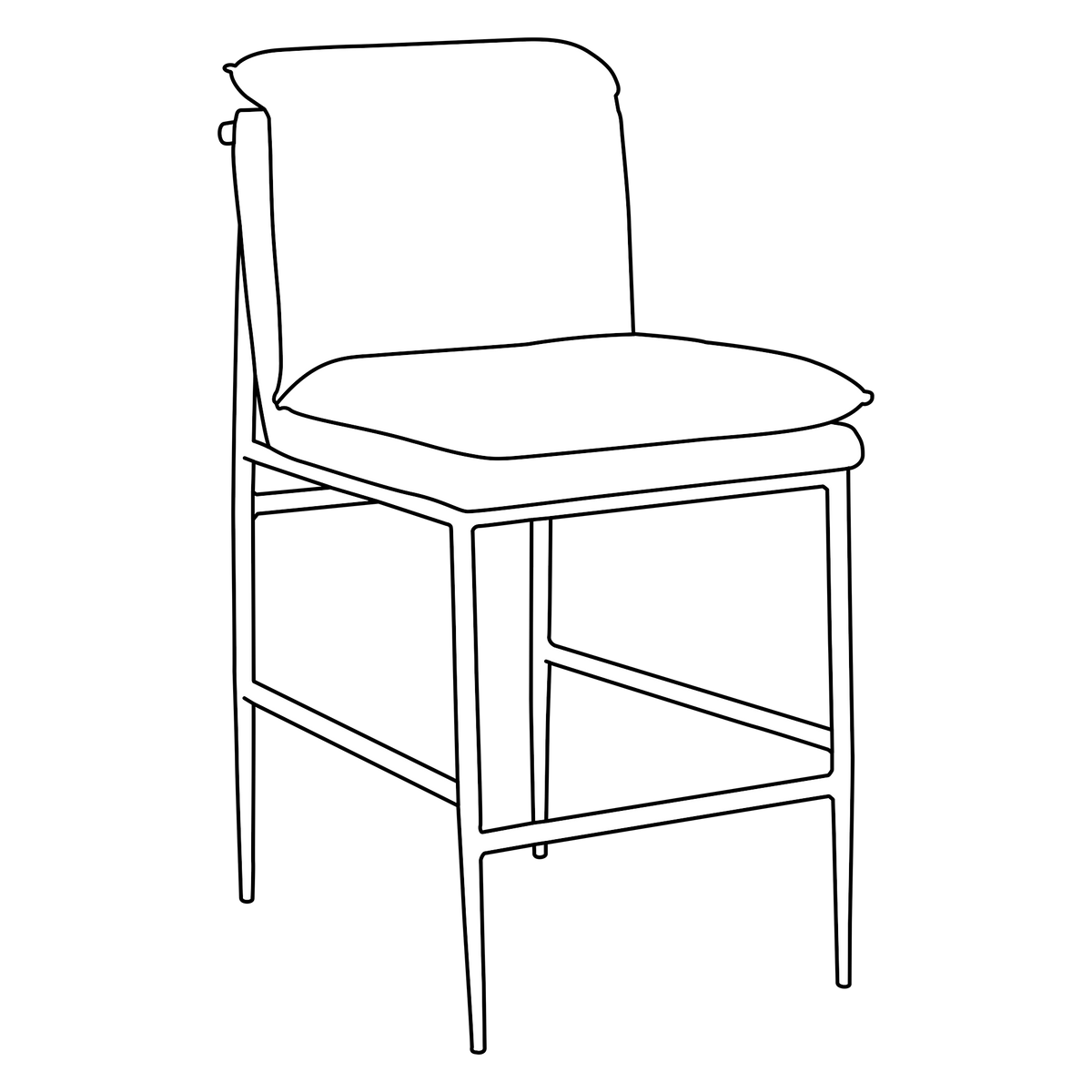 EVOKE COUNTER STOOL METAL LEGS - DAN FORM