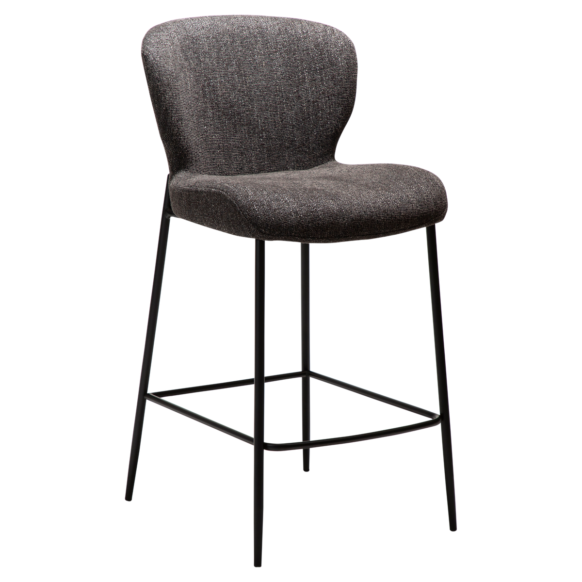 GLORY COUNTER STOOL BLACK METAL LEGS - DAN FORM