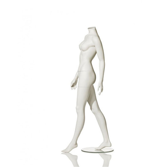 Headless female mannequin from Hindsgaul® in a walking pose.
