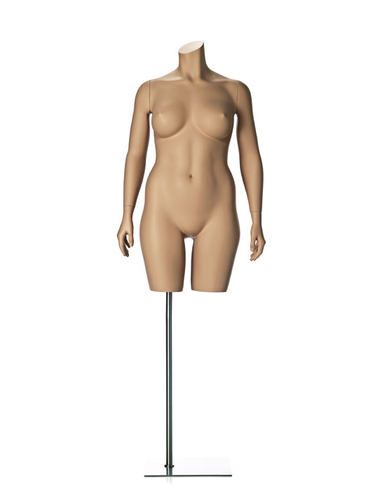 Female torso with arms - plus size