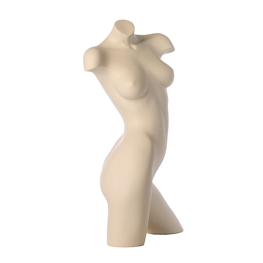 Female torso without arms. Headless 3/4 torso that gives an ideal presentation of clothes and accessories