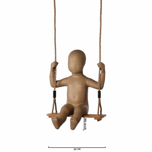 Child mannequin on a swing from Hindsgauls FRESH KIDS series