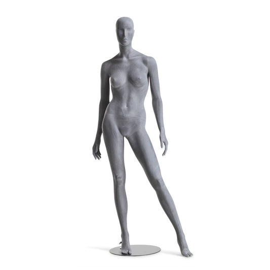 Female mannequin Raw - leg to side