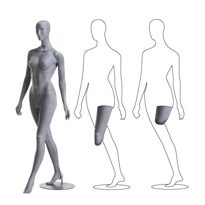 RAW WOMAN. Female mannequin with abstract head from Hindsgaul®‘s Orthopaedic Collection.
