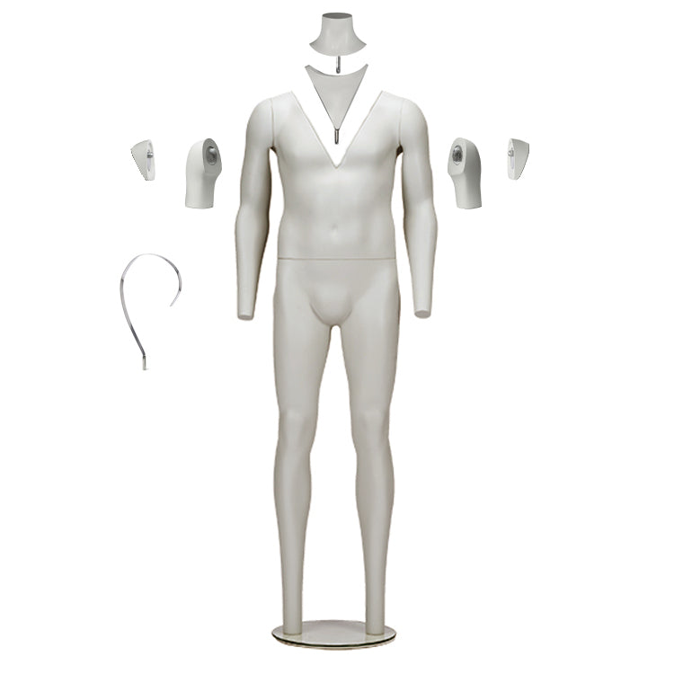 Perfectly shaped Plus Size Male Packshot by Hindsgaul®. Ghost mannequin. accessories