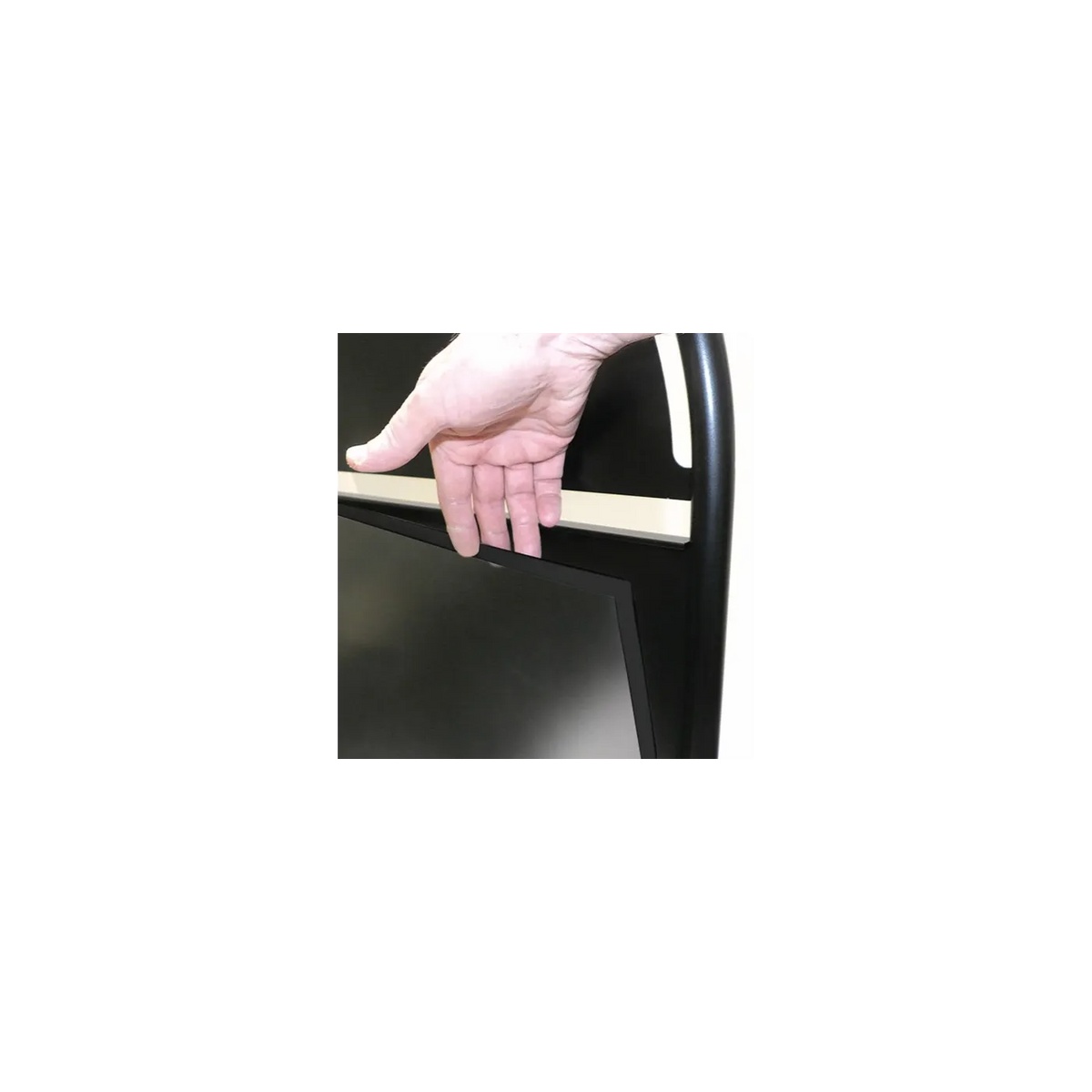 Plakatstativ Gotik Sirkel 70x100 - Sort