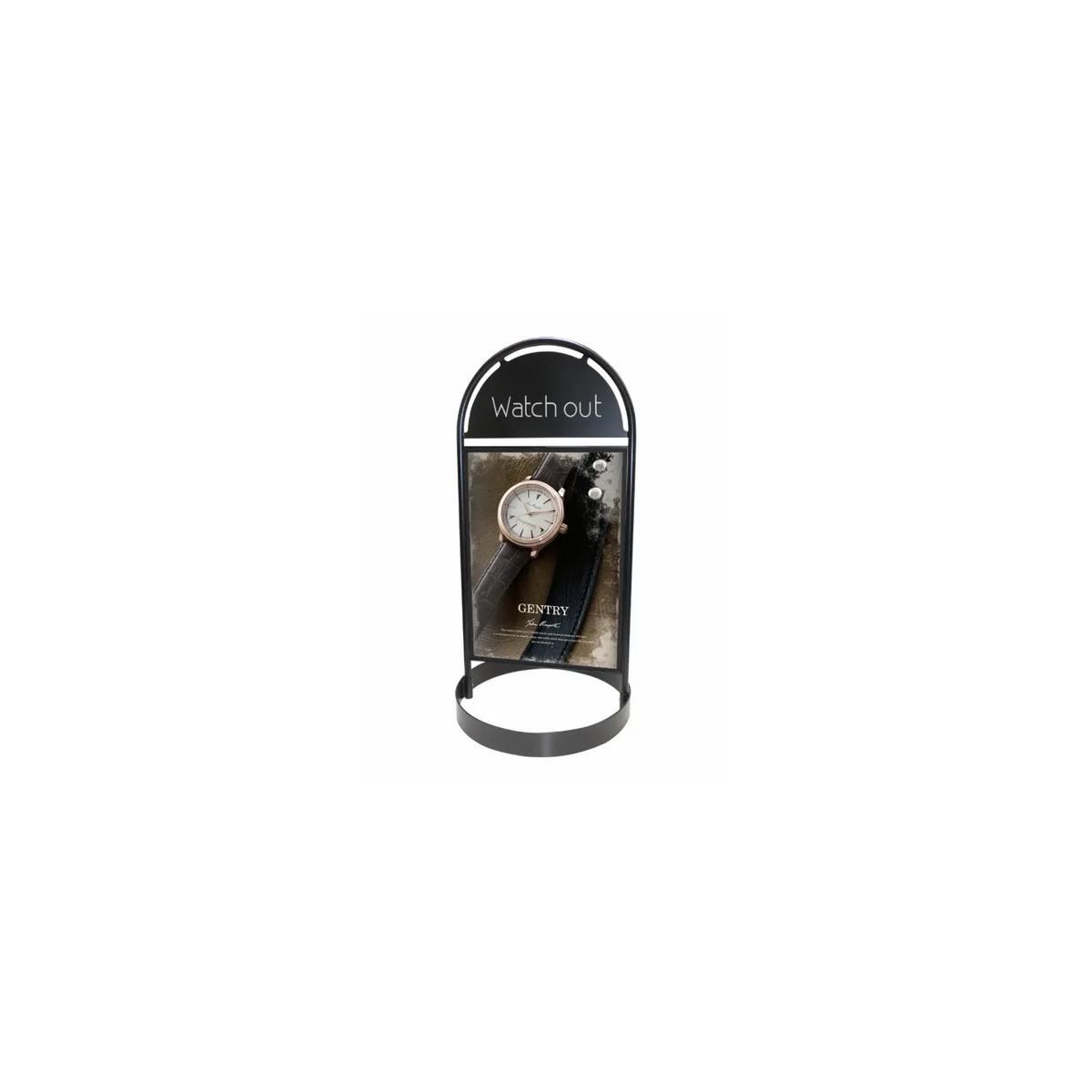 Plakatstativ Gotik Sirkel 70x100 - Sort