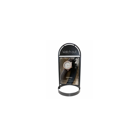Plakatstativ Gotik Sirkel 70x100 - Sort