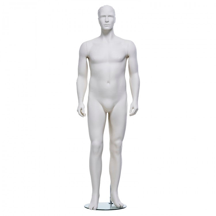 Plus size male mannequin from Hindsgaul® in a neutral, standing pose.