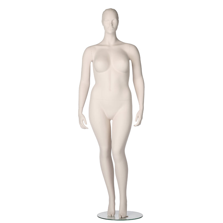 Plus size female mannequin from Hindsgaul® with antiscratch surface.