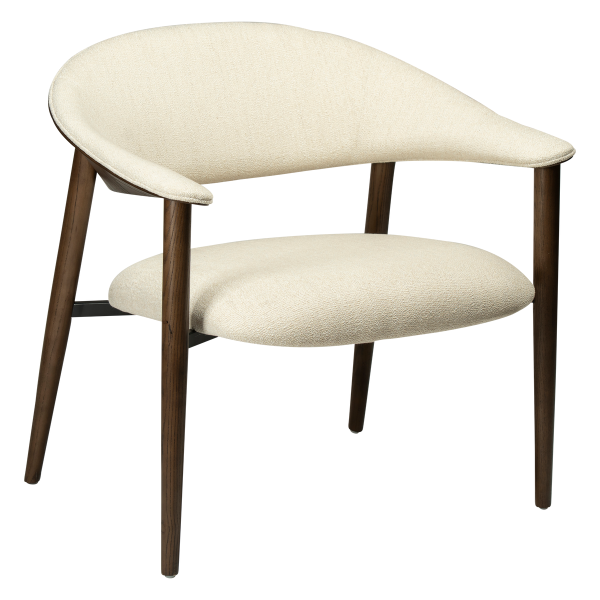 RAVISH LOUNGE CHAIR WOOD LEGS - DAN FORM