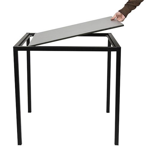 Enfiber Table Frame - 70x70cm - Black - KAJA