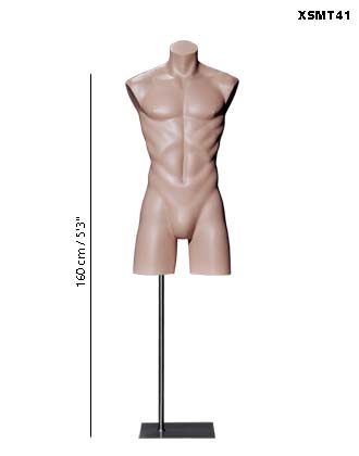 male torso without arms