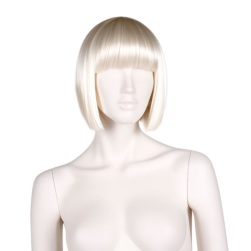 Soft short blond wig from Hindsgaul® for female mannequins - Becca.